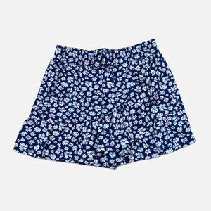 Sweet Butterfly Girls Navy & Pink Floral Wrap Front Shorts Size 10/12